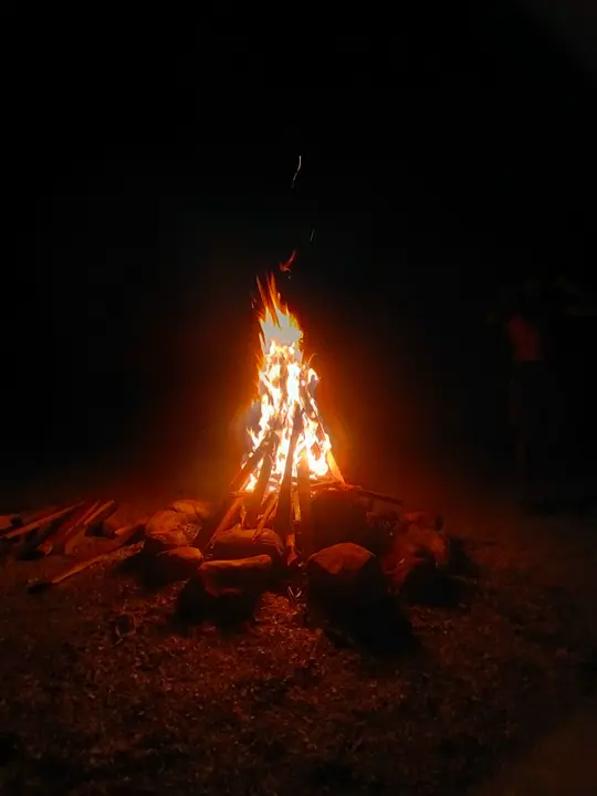 Camping by the sea